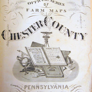 West Chester, PA South Ward Breous Atlas 1883 Reproduction image 2