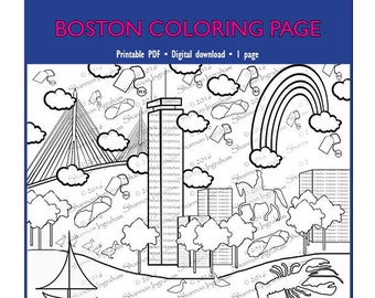 Boston Subway Mbta Coloring Page Coloring Page Pdf Download