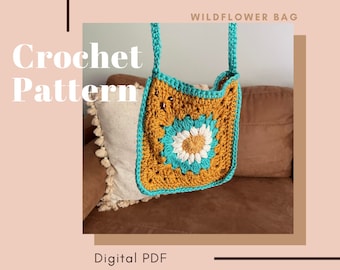 Wildflower Crochet Bag Pattern (Digital PDF)