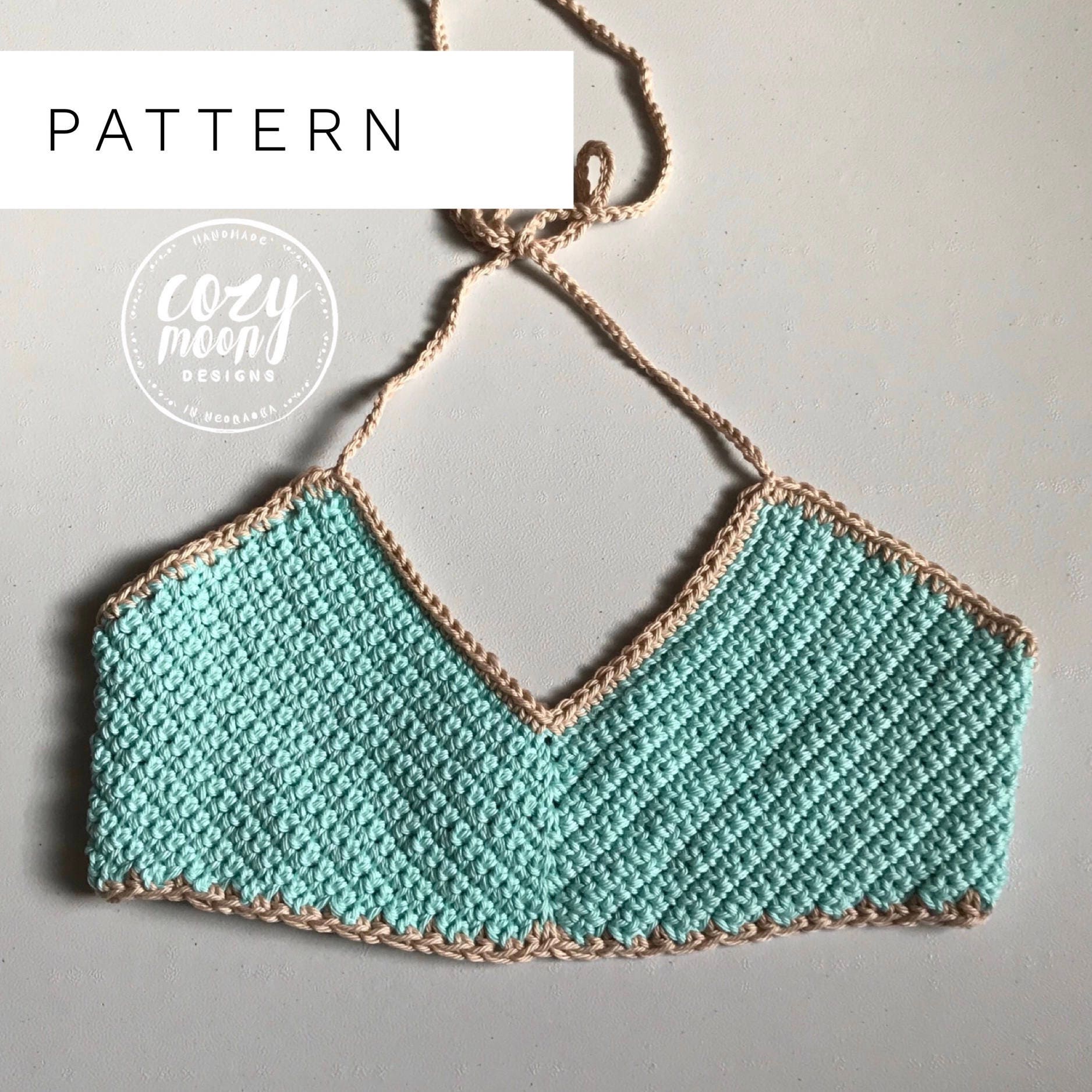 Crochet Pattern // the Beachin' Bralette // DIGITAL PDF // - Etsy
