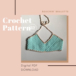 Crochet Bralette Pattern: Beachin' Bralette (Digital PDF)