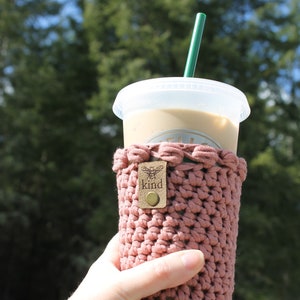 Crochet Pattern // New Moon Cozy // Coffee Cozy, Reusable drink holder, Crochet Cozy Pattern, Cold Cup Cozy, Cozymoondesigns image 7