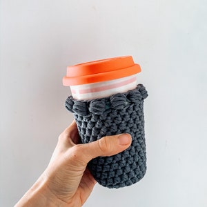 Crochet Pattern // New Moon Cozy // Coffee Cozy, Reusable drink holder, Crochet Cozy Pattern, Cold Cup Cozy, Cozymoondesigns image 3