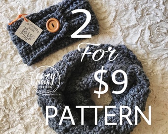 2 PATRONEN//River Birch Cowl en Hawthorne oorwarmer patroon