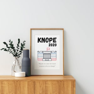 Parks and rec printable, Leslie Knope, Leslie Knope quote, Knope 2020,, parks and recreation, Leslie for President, election 2020