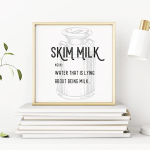 Parks and rec printable, Ron Swanson, Ron Swanson quote, Skim milk, parks and recreation, Parks and Recreation