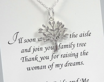 Mother of the Groom Gift, Mother In Law Gift, Gift for Mother in Law, Tree of Life Necklace, Sterling Silver Tree of Life Necklace, Mom Gift