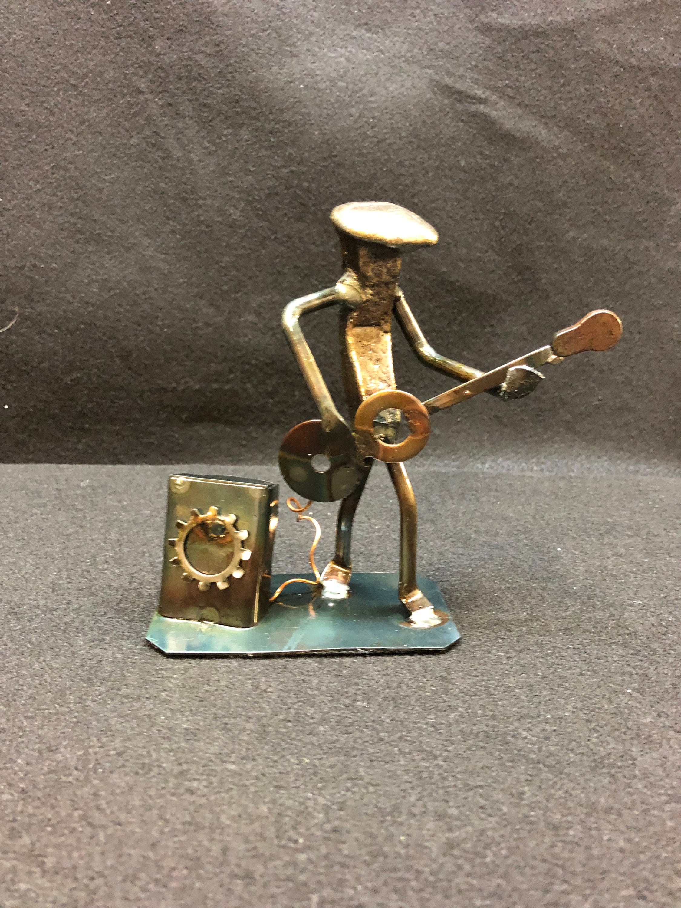 Electric Guitar Metal Art Electric Guitar Figurine Etsy