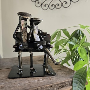 Lumberjack | Metal Art | Lumberjack Figurine | Railroad Spike Art