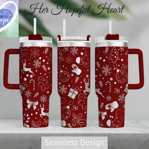 Christmas Time Laser Engraved Tumbler Design, 40oz Tumbler Full Wrap, SVG, Laser File ONLY, Seamless Design, Tumbler Wrap for Laser Rotary