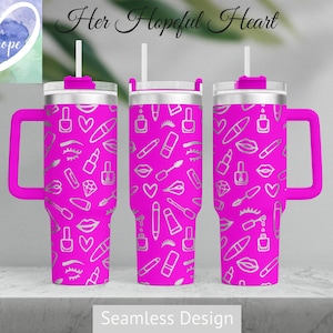 Makeup Laser Engraved Tumbler Design, 40oz Tumbler Full Wrap, SVG, Laser File ONLY, Seamless Design, Tumbler Wrap for Laser Rotary