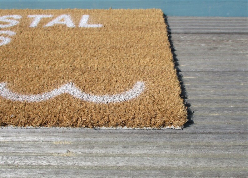 Beach Door Mat 'coastal Vibes Only' FREE UK POSTAGE Etsy UK