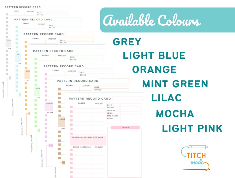 Sewing Inventory Fabric Inventory Sewing Organiser Etsy