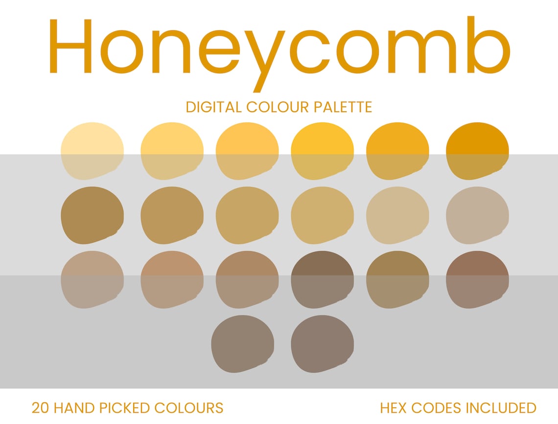 Honeycomb Digital Colour Palette | Brand Colour Palette | Colour HEX ...