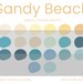 Sandy Beach Digital Colour Palette | Brand Colour Palette | Colour HEX ...