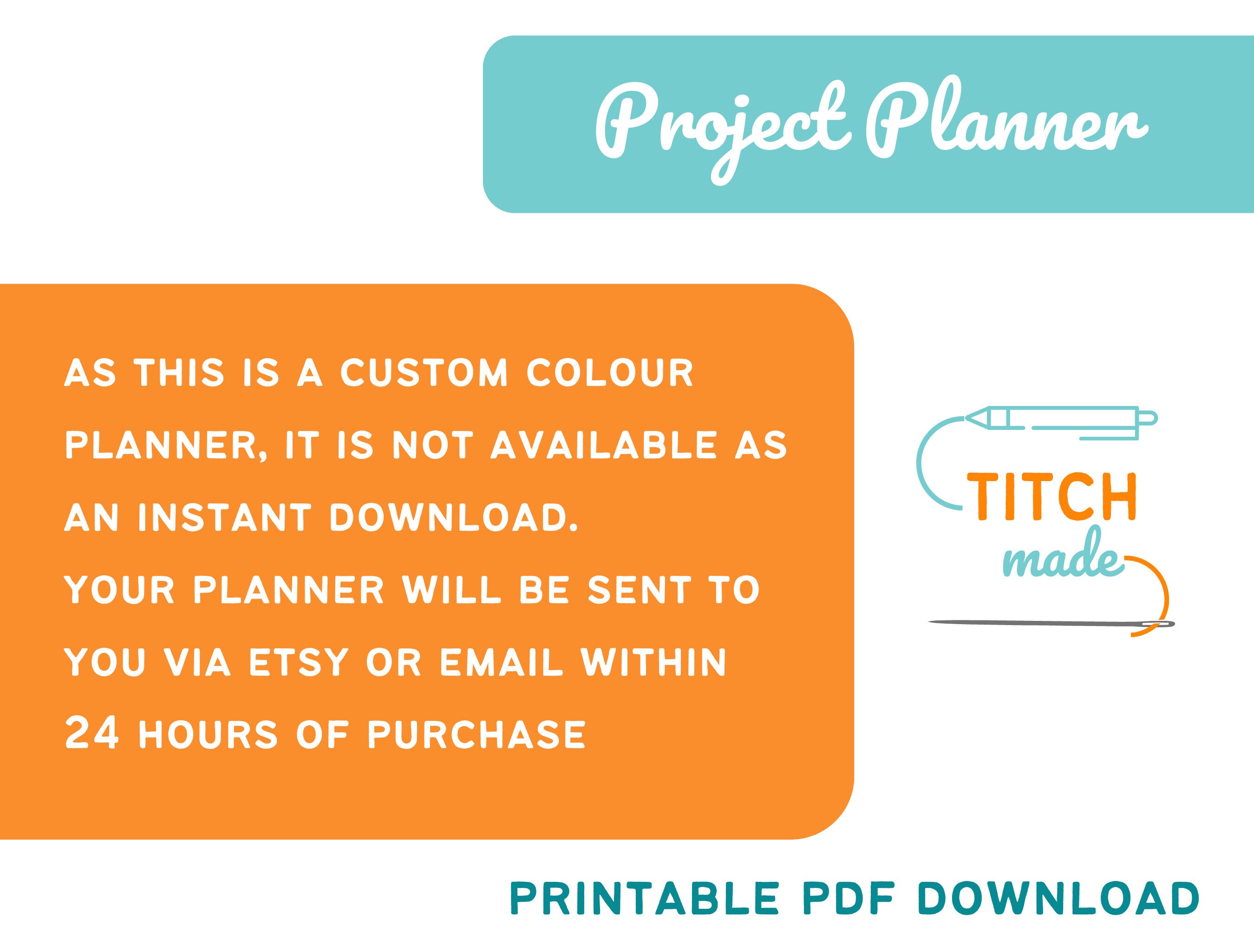 Project planner craft planner project journal sewing planner sewing