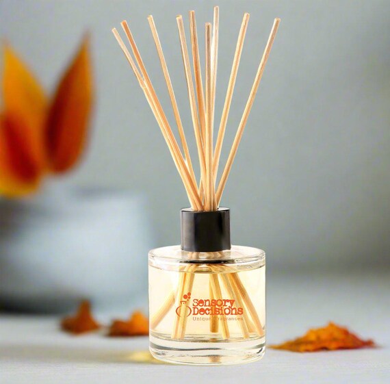 Diffuseur Parfum Cannelle 200ml Avec Bâtonnets - Huile Essentielle | Désodorisant Maison Naturel