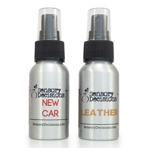 Car Fresheners - New Car Smell & Leather Car Air Freshener - Car Freshener Twin Pack - Car Scents - Car Fragrance Sprays