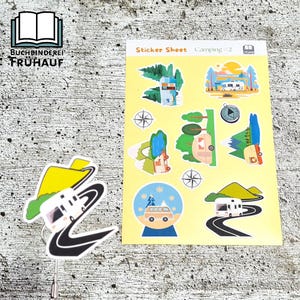 Stickervel Stickervel Kampeerpapierstickers of vinylstickers