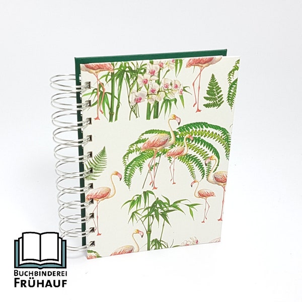 Bullet Journal Ringbuch Notizbuch Spiralbuch DIN A6 Flamingos