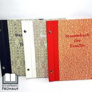 Family album DIN A5 screwed various colors