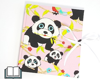 Diary for kids notebook poetry album pandabear