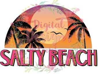 Salty Beach PNG descarga digital Verano