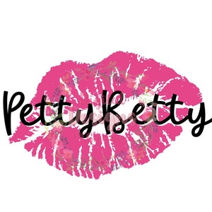 Petty Betty Lips PNG digital download
