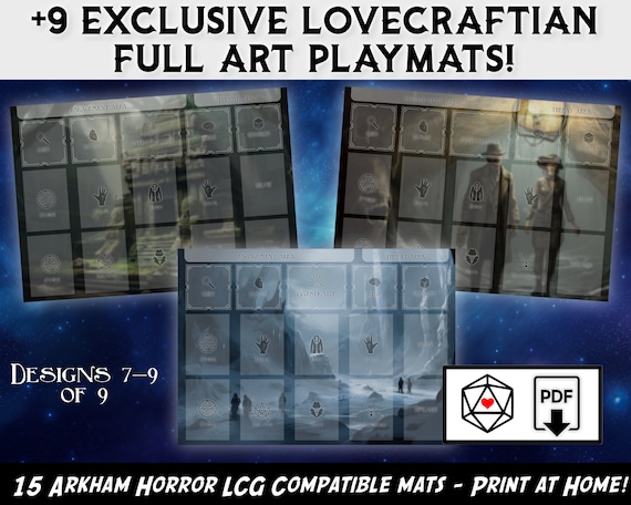 Arkham Horror LCG Compatible Playmat Bundle: 15 Printable Player Mats for  Investigator Cards - Etsy
