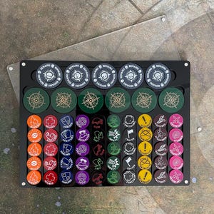 Ensemble de jetons Malifaux 4e Conditions - Recto-verso avec ou sans étui (également compatible avec la 3e édition 3e)