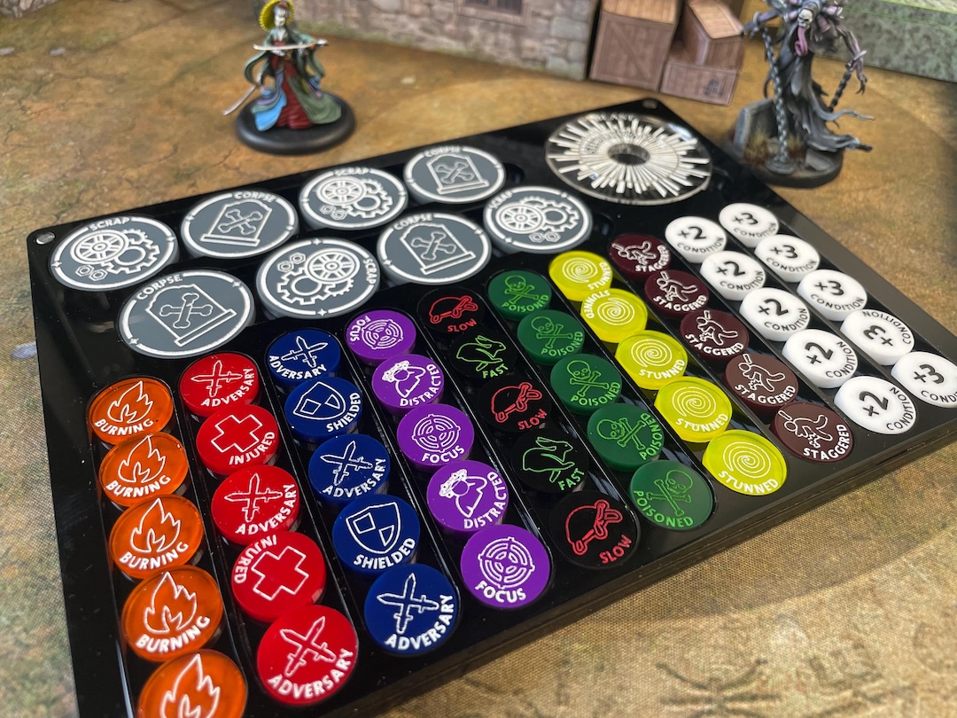 Malifaux Conditions Token Set - Double Sided With or Without Case - Etsy