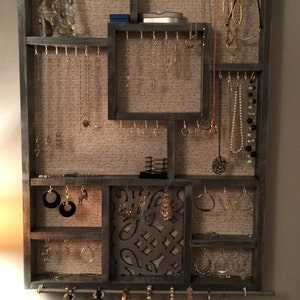 Hanging jewelry organizer image 4