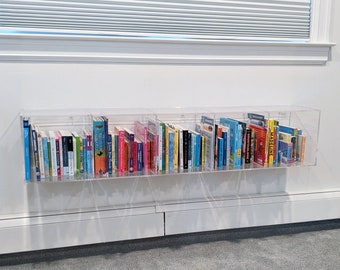 Acrylic Bookshelf, Five Cubbies, Acrylic Bookcase, Acrylic Shelf, Kids Bookshelf, Acrylic Bookshelf