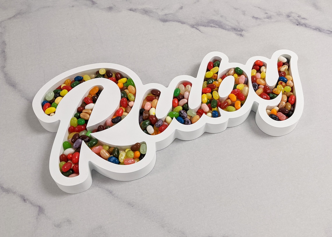 Hebrew Candy Dish 8.5h Candy Dish Name Tray Fillable Etsy