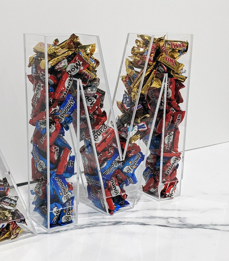 14H or 18H Acrylic Letter Dispenser Bar or Bat Etsy