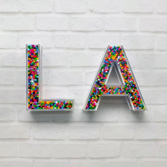 Fillable Acrylic Letters, Wall Hanging, Bedroom Decor, Playroom