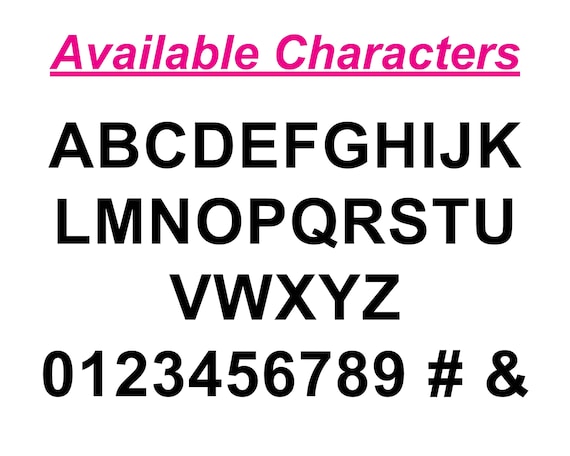 Skinny Fillable Acrylic Letters