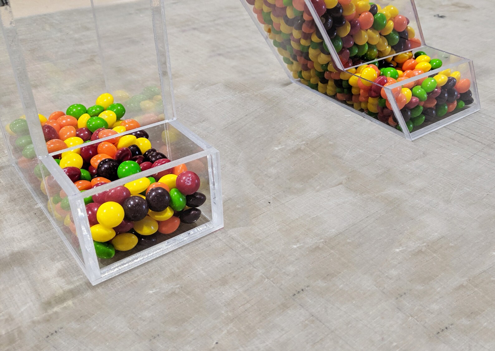 YAY Fillable Letters Acrylic Candy Dispenser Bar or Bat Etsy