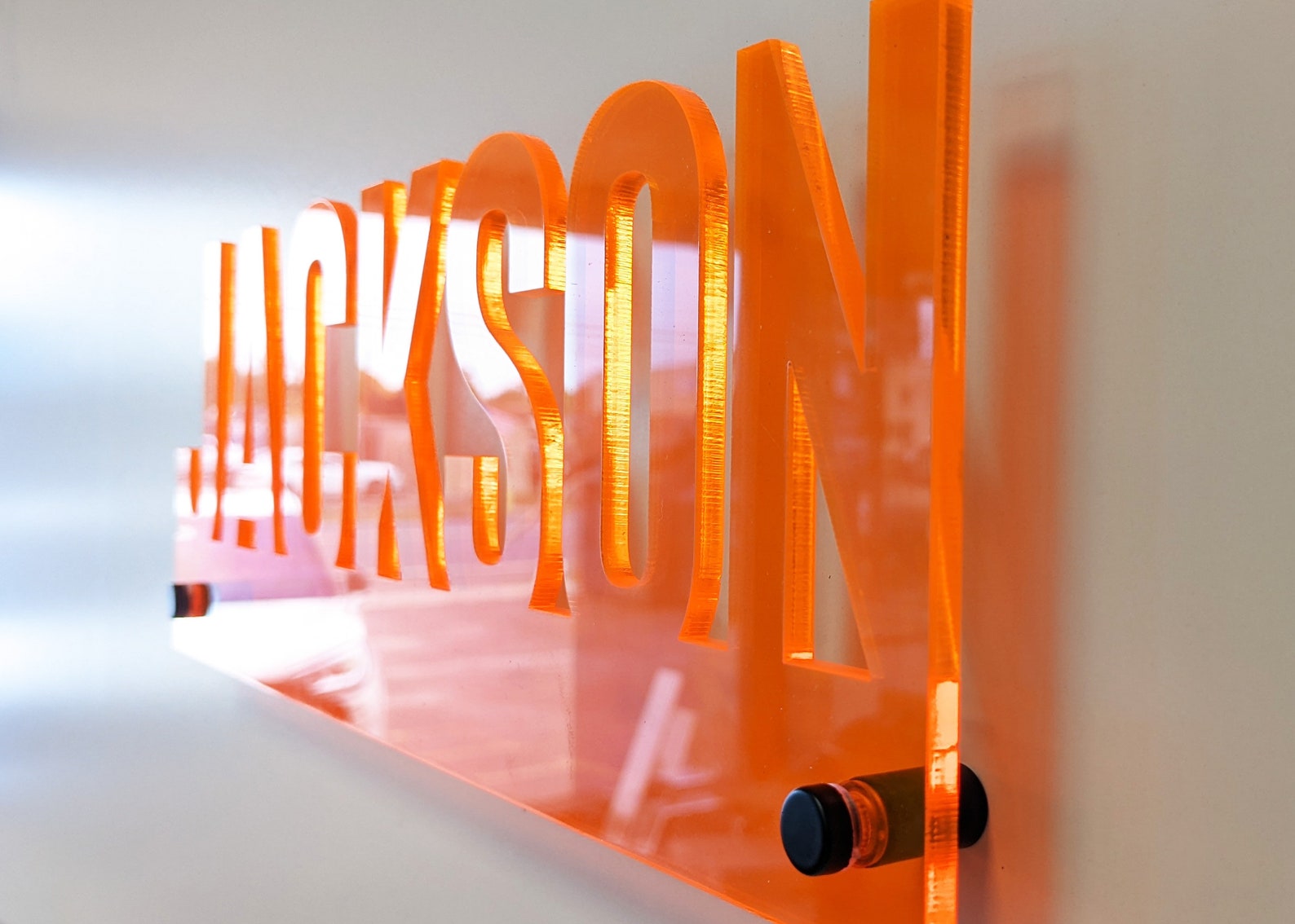 Fluorescent Letters Wall Hanging Acrylic Letters Wall Etsy