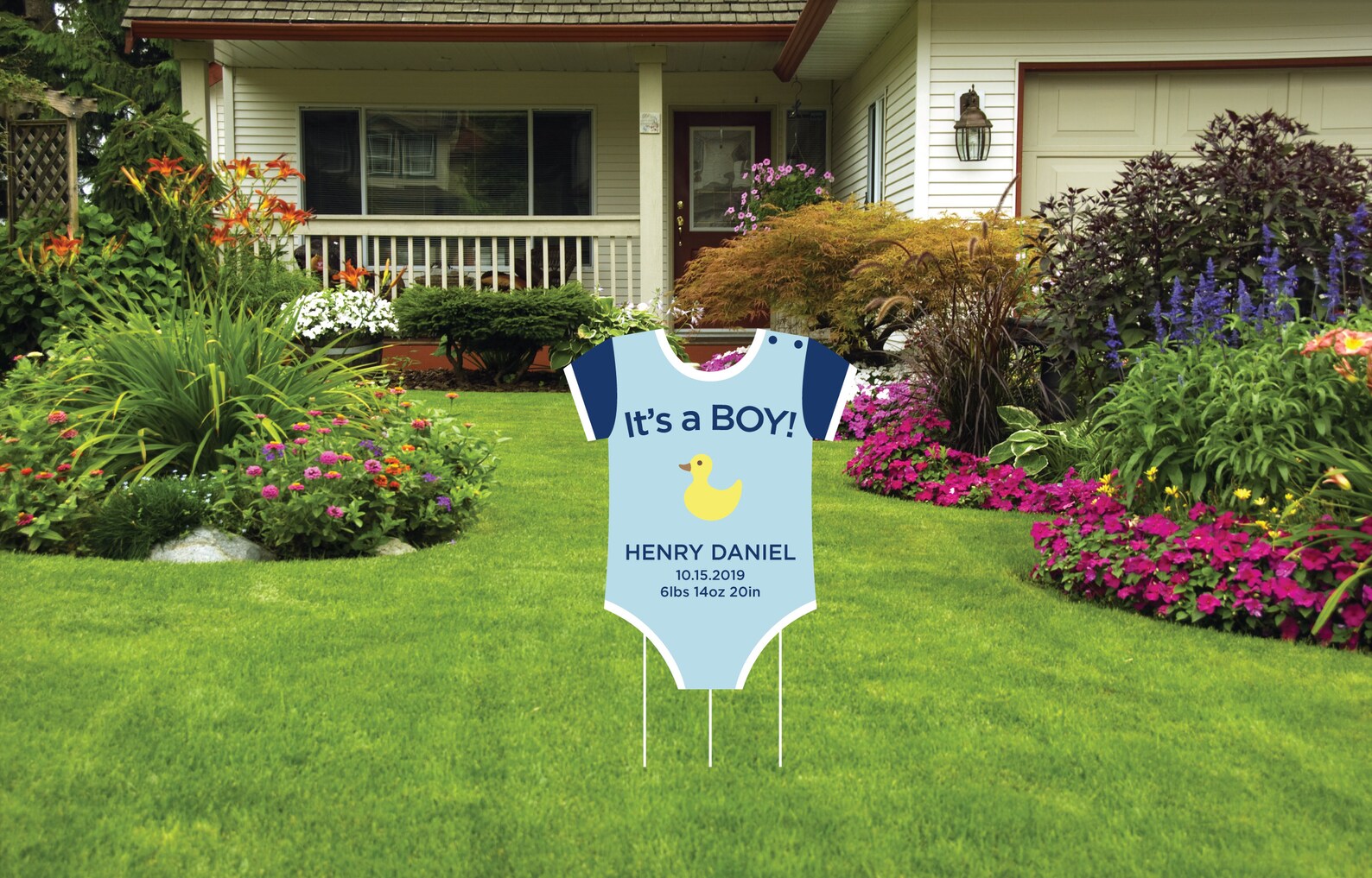 It's A Boy Yard Sign Baby Announcement Sign Baby Lawn Etsy
