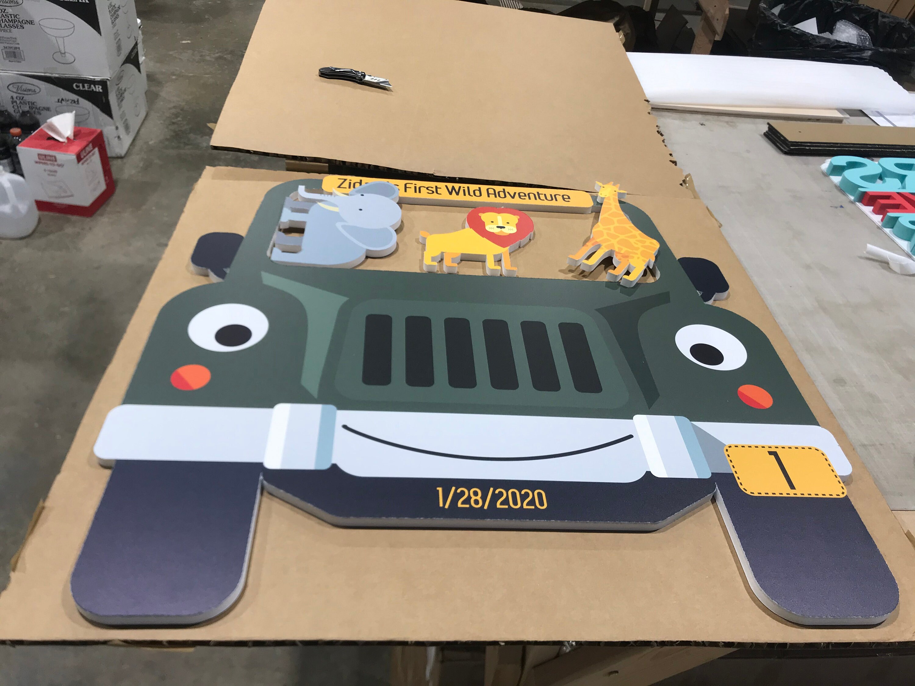 Jeep Photo Booth Frame Safari Photo Frame Safari Photo Etsy