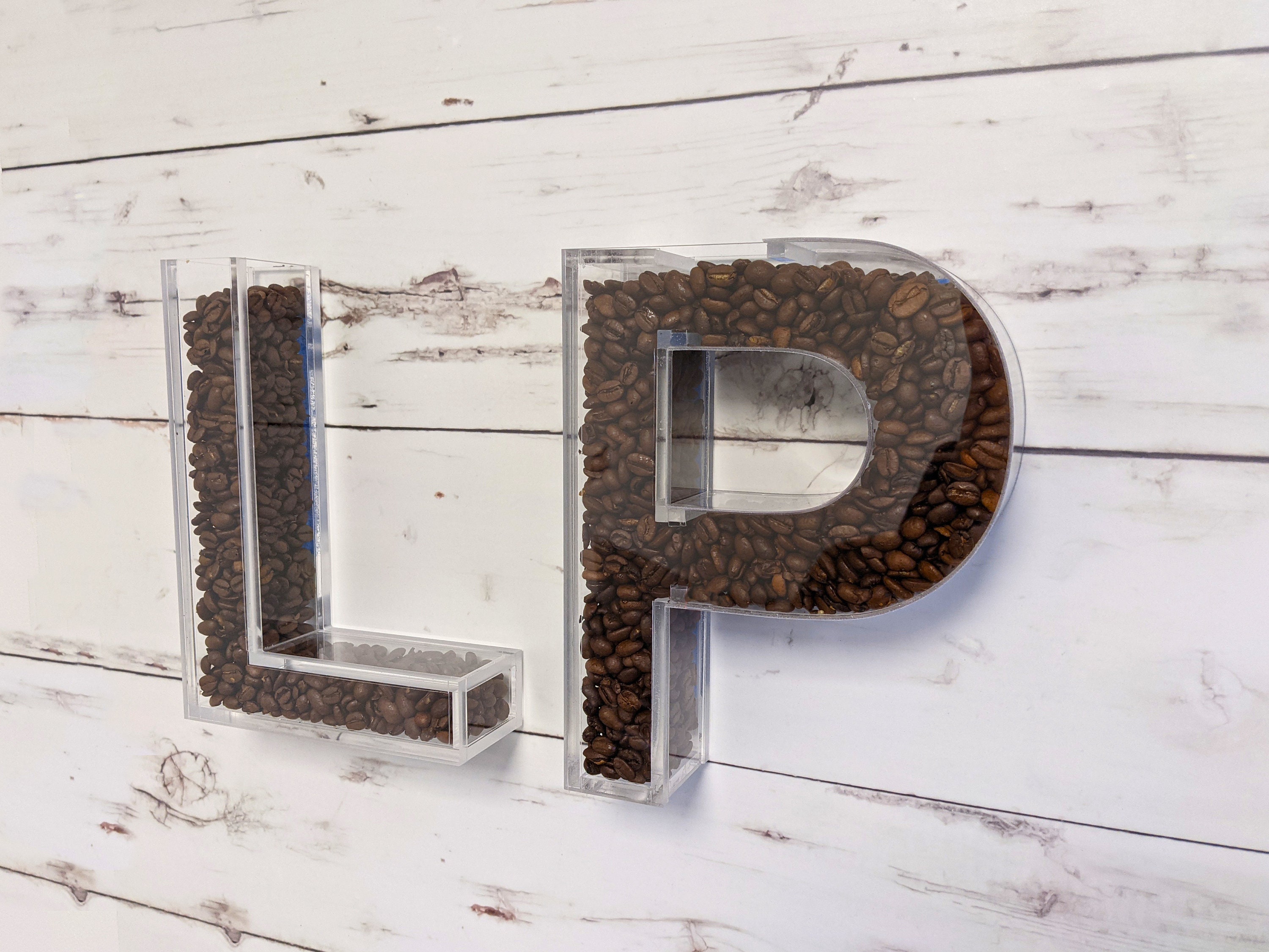 Fillable Acrylic Letters Wall Hanging Bedroom Decor Etsy