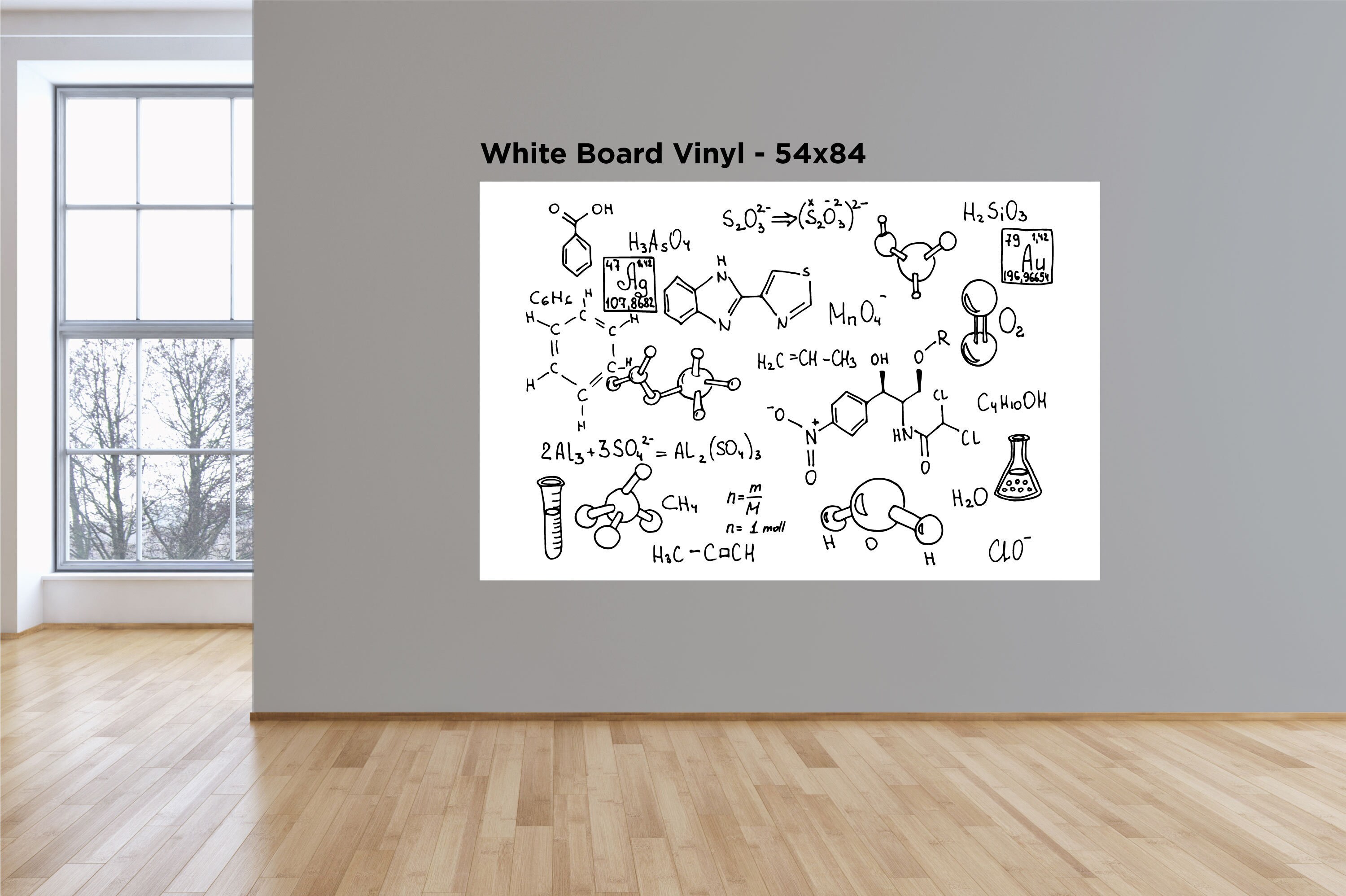 DIYEAH Static Cling Dry Erase Board Sticker - Huge 39ft Roll - No Adhesive Whiteboard For Wall, Fridge, Office