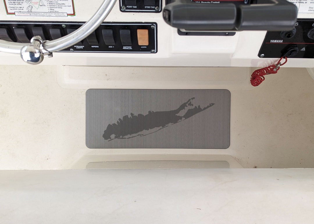 Long Island Helm Pad, Laser Engraved, Custom Helm Pad, Boat Helm Pad