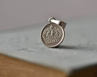 Sweden Coin Necklace in Silver (.400). 10 Öre, 1961.