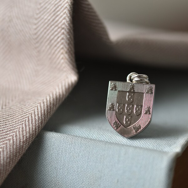 Portugal Coat of Arms Necklace. Made from a Portuguese Coin.