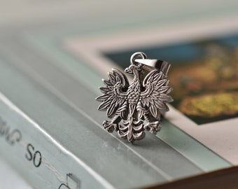 Poland Coat of Arms Necklace. Made from a Polish Coin.