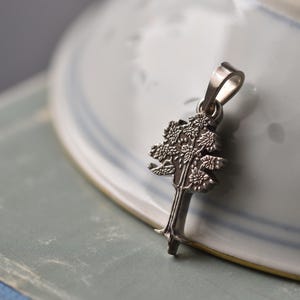 Sandalwood Tree Necklace | Made with a Vintage Coin | Silver Colour Pendant | Nature | Eco Friendly | Handmade | Handcrafted | Small