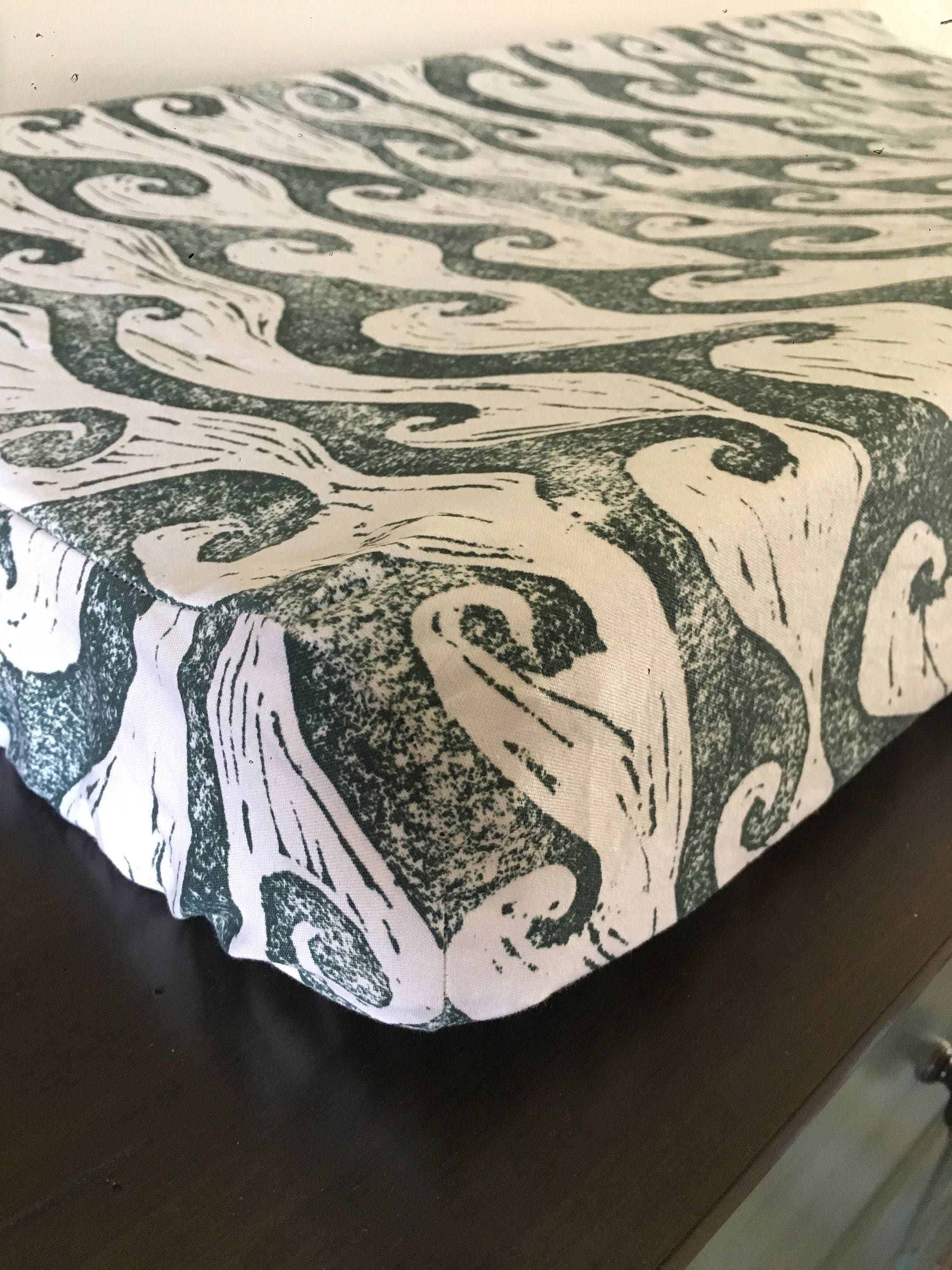 Waves changing pad cover ocean surfer nursery baby boy Etsy