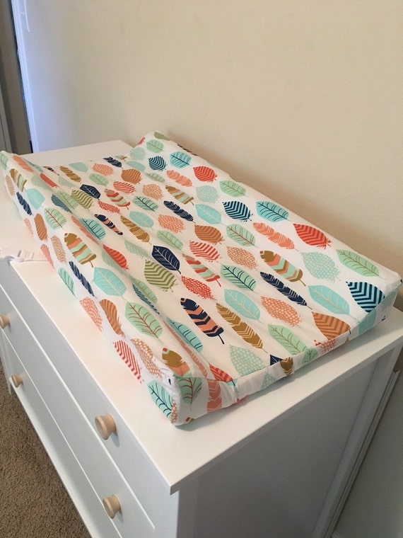 mint green changing pad cover